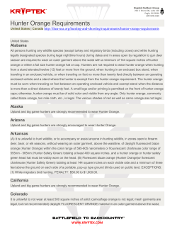 Hunter Orange Requirements