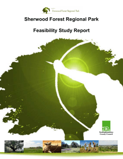 Sherwood Forest Regional Park Feasibility Study Report