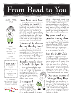 From Bead to You
