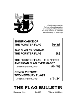 the flag bulletin - Flag Heritage Foundation