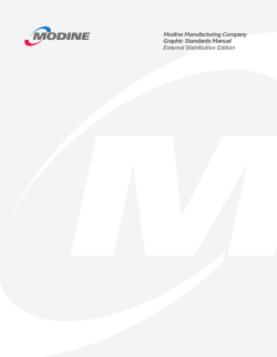 Modine Graphics Standards Manual