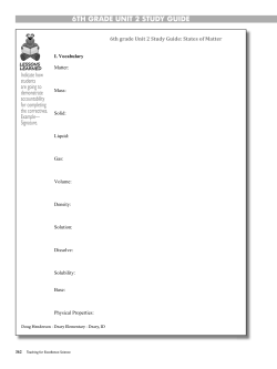 6th grade unit 2 study guide
