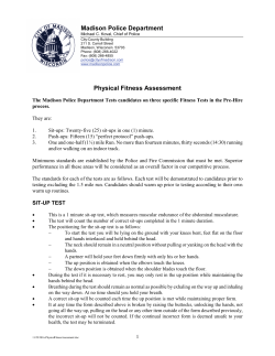 Physical Fitness Assessment