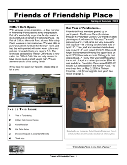 Spring/Summer - Friendship Place