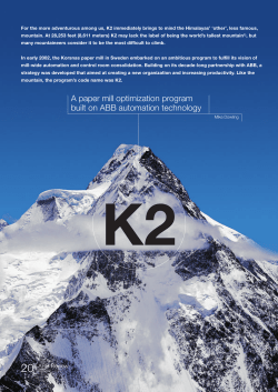 A paper mill optimization program built on ABB automation technology