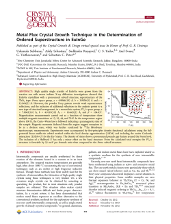 Metal Flux Crystal Growth Technique in the Determination of