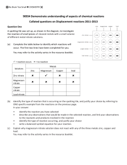Page 1 No Brain Too Small CHEMISTRY 90934 Demonstrate