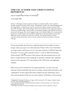 Time use in retirement: What do social policy regimes