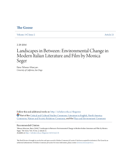 Landscapes in Between: Environmental Change in Modern Italian