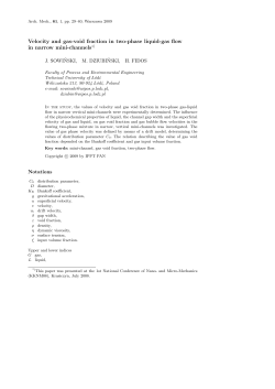 Velocity and gas-void fraction in two-phase liquid-gas