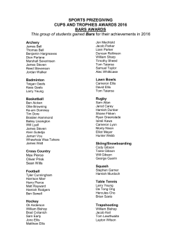 SPORTS PRIZEGIVING CUPS AND TROPHIES