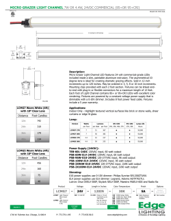 MiCro GrAzEr LiGhT ChAnnEL 7W OR 4.4 W, 24VDC