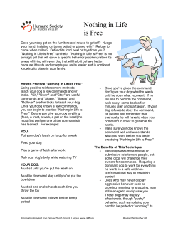 Nothing in Life is Free