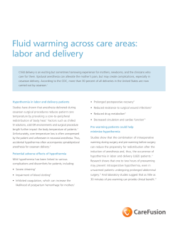 enFlow fluid warming - labor and delivery white paper