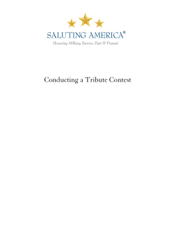 Conducting a Tribute Contest
