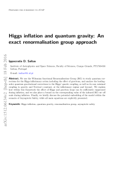 Higgs inflation and quantum gravity: An exact