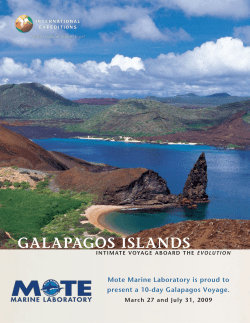 GalapaGos Islands - Mote Marine Laboratory
