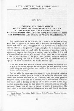 cyclical and linear aspects of the medieval time