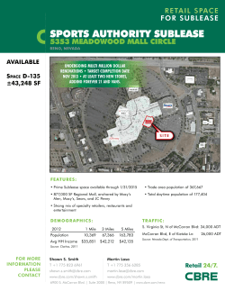 sports authority sublease
