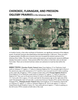 cherokee, flanagan, and presson - Northwest Arkansas Audubon