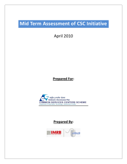 IMRB-DIT Mid Term CSC Assessment Detailed Report-Oct