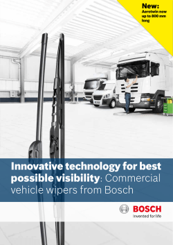 Innovative technology for best possible visibility: Commercial vehicle