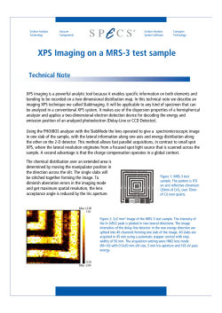 XPS Imaging on a MRS-3 test sample