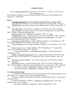 Miner, Valerie - Stanford University