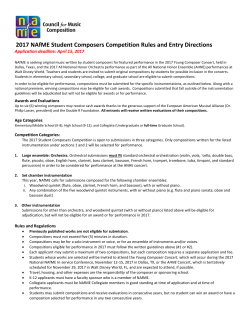 2017 Rules and Entry Directions