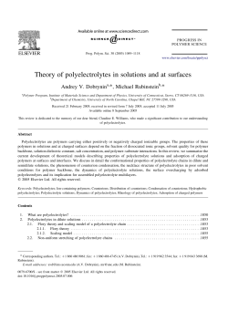 Theory of polyelectrolytes in solutions and at surfaces