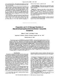 Preparation and CN cleavage reactions of bis [(dimethylphosphino