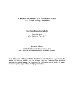 Jonathan Mayer - California Supreme Court Historical Society