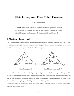 Klein Group And Four Color Theorem