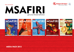 Msafiri media pack