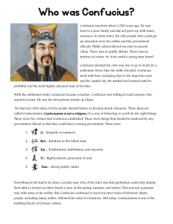 Who was Confucius?