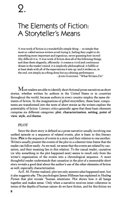 The Elements of Fiction: A Storyteller`s Means