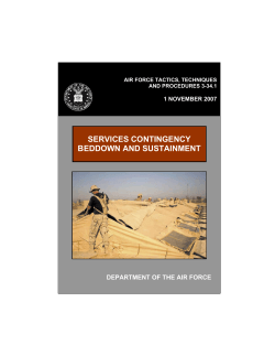 SERVICES CONTINGENCY BEDDOWN AND SUSTAINMENT