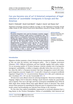 Can you become one of us? A historical comparison of legal