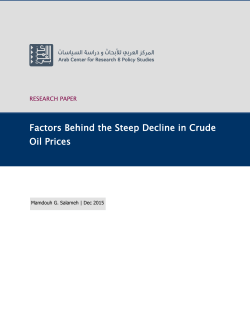 Factors Behind the Steep Decline in Crude Oil Prices