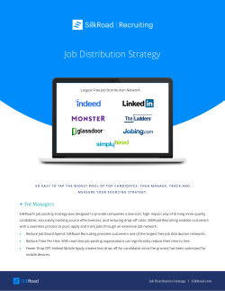 Job Distribution Strategy