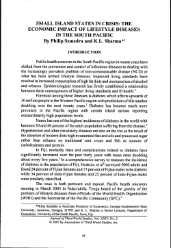 SMALL ISLAND STATES IN CRISIS: THE ECONOMIC IMPACT OF