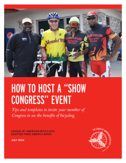 how to host a “show congress” event