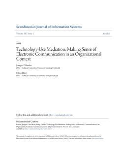 Technology-Use Mediation: Making Sense of