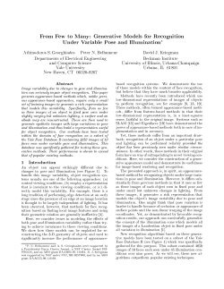 From Few to Many: Generative Models for Recognition Under