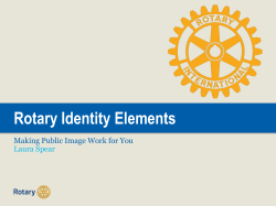 presentation - Rotary District 7910