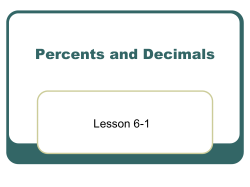 Fractions and Decimals