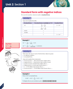 Unit 2: Section 1 - Pearson Schools and FE Colleges