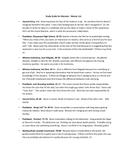 Study Guide for Monster: Master List &bull; Journal Entry, 1