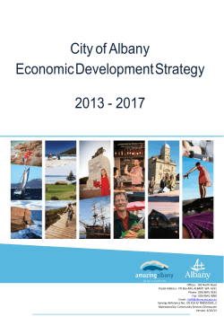 City of Albany Economic Development Strategy 2013
