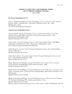 the george washington carver books